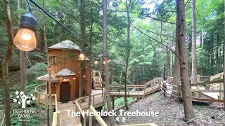 The Hemlock Treehouse | Hocking Hills Treehouse Cabins