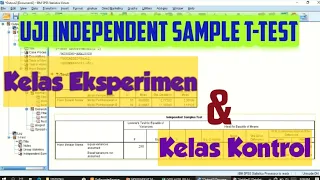 Uji Independent Sample t-Test dengan SPSS - Data Kelas Eksperimen dan Kelas Kontrol