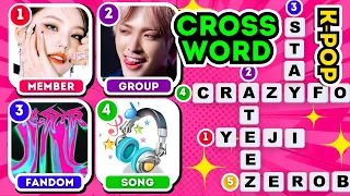 MULTIFANDOM KPOP CROSSWORD 2023 🎶 💖 SpaceK | K-POP QUIZ | K-POP GAME