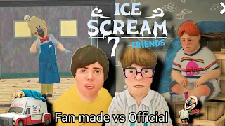 Ice Scream 7 Friends:Lis Official Trailer Vs Ice Scream 7 Laboratory Fan-Made Trailer