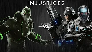 Injustice 2 - Бэйн против Капитана Холода и Мистера Фриза - Intros & Clashes (rus)