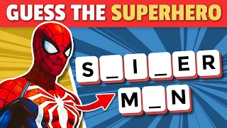 Guess The Superhero🦸‍♂️ | Marvel & DC Quiz | Spider-man, Iron man, Batman, Superman
