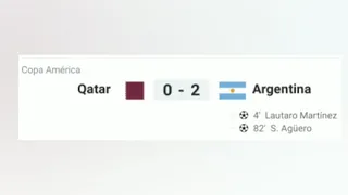 Argentina 2 Qatar 0 / Copa América Brasil 2019 / Jornada 3