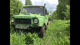 ЛуАЗ за черникой по заброшенной дороге