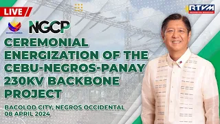 Ceremonial Energization of the Cebu-Negros-Panay Backbone Project Stage 3 4/8/2024