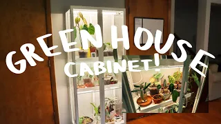 Setting Up My Greenhouse Cabinet!! | IKEA Milsbo Cabinet
