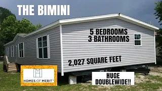 BIMINI PRIME 2876H53P01 HOMES OF MERIT CHAMPION HOMES 5 BEDROOM 3 BATHROOM 2,027 SQUARE FEET