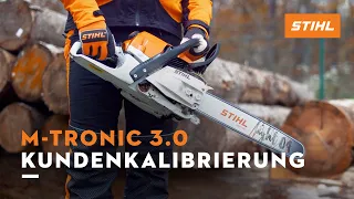 Produkttrainer erklärt: Kundenkalibrierung bei STIHL Kettensäge mit M-Tronic 3.0 | Anleitung