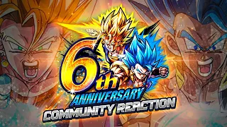 (Dragon Ball Legends) REACTING TO THE COMMUNITY'S TAKES ON THE 6TH ANNIVERSARY!