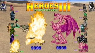 HEROES OF MIGHT AND MAGIC III L8 9999 EACH SLOT CONFLUX VS NECROPOLIS