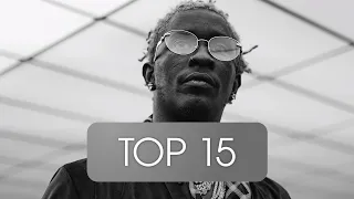 Top 15 Most streamed YOUNG THUG Songs (Spotify) 24. October 2020