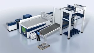 TRUMPF automation: TruLaser 5030 fiber - Semi-automated und fully automated processing