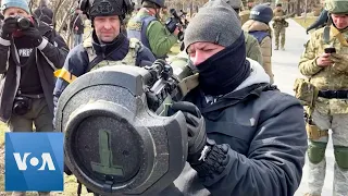 Ukraine Defenders Train With Freshly Delivered Anti-Tank Weapons