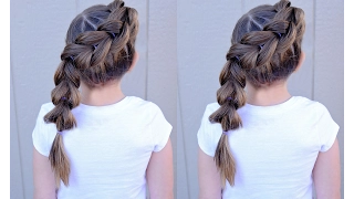 Side pull through braid - hair tutorial