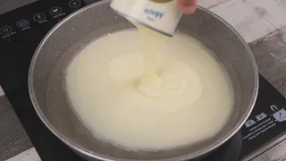 Mix condensed milk with boiling water and everyone will be surprised at the result