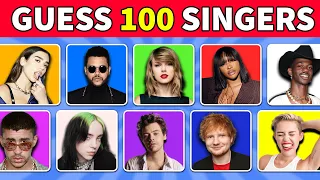 Guess The Singer in 3 Seconds | 100 Famous Singers
