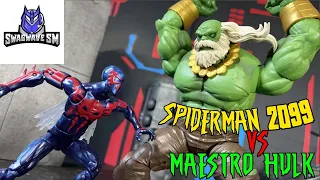 Spiderman Across the Spiderverse: Spiderman 2099 vs Maestro Hulk [Stop Motion Film]