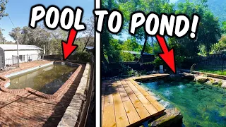 Converting a Pool to Pond. Here’s the result