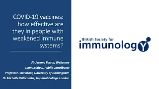 COVID-19 vaccines: how effective are they in people with weakened immune systems?