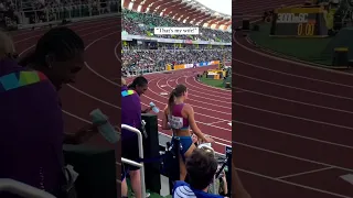 When your husband is your #1 fan. 🥰📹: @ashtinmahler | #WorldAthleticsChamps | #wabudapest23