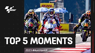 Top 5 MotoGP™ Moments! 💪 | 2023 #AustrianGP