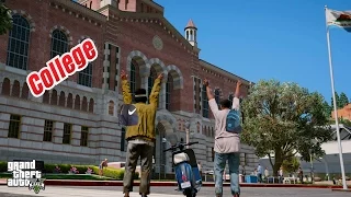 GTA 5 REAL LIFE HOMELESS MOD #5 COLLEGE!