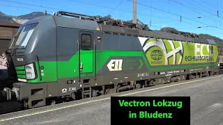 BR193 Lokzug von LTE mit 3 ELL Vectron in Bludenz, Güterzüge bei d. Ankunft, Railjet & RH4748 VMOBIL