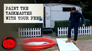Paint the Taskmaster Using ONLY Your Feet | Full Task | Taskmaster