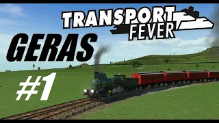 Transport Fever #1 Первый поезд встал на рельсы.  Один маршрут проложен