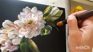 Peonies/Acrylic Paints/Божури/Акрилни Бои/