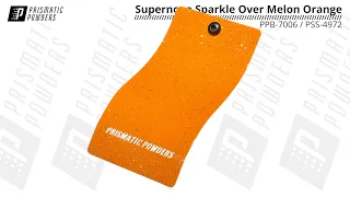 Prismatic Powders Supernova Sparkle PPB-7006 Over Melon Orange PSS-4972