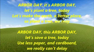 Arbor Day Arbour Day National School Tree Day Lyrics Words text trending Sing Along Song