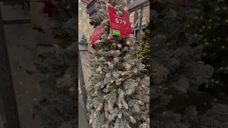 Walmart snow covered 6.5 feet tall Christmas tree #viral #christmas #christmastree