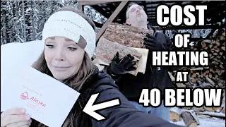 COST OF HEATING AT 40 BELOW?!?| HOW MUCH DID WE PAY?| Somers In Alaska