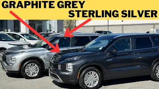 2 x Outlander PHEV colour choices - Graphite Gray VS Sterling Silver!