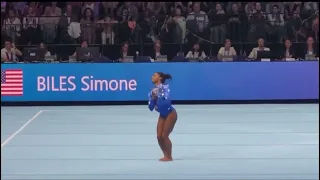 Simone Biles (🇺🇸) CRAZY Leap Struggle FX WORLDS 2023 Antwerp