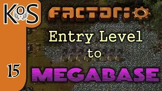 Factorio: Entry Level to Megabase Ep 15: RAILS AND BITERS - Tutorial Series Gameplay