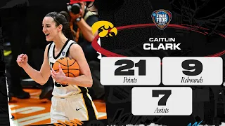 Caitlin Clark drops 21 points, 7 assists to help Iowa return to title game