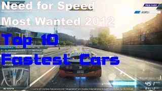 Need for Speed Most Wanted 2012 - Top 10 Fastest Cars