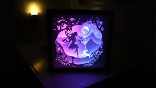 How to Make a Paper-cut Light Box - Fairy- DIY Light Box- Cricut Explore Air 2 Cutting Machine