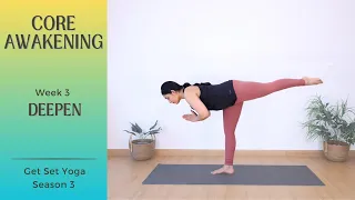 Day 8 | 30 mins Yoga for Stronger Center - Abs and Core | Get Set Yoga Season 3 | Bharti Yoga