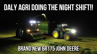 Daly Agri at Silage 2023 into the night!! ~ JohnDeere 6R175, Claas Jaguar 970