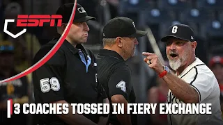 Pirates manager and two coaches ejected after arguing with ump | MLB on ESPN