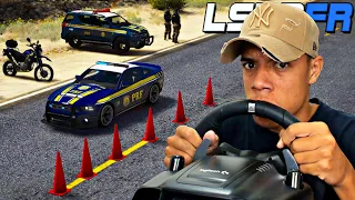 GTA 5 : MOD POLICIA : MEGA BLITZ POLICIAL DA PRF SÓ COM 6 CONES! ( NO VOLANTE )