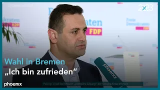 Bijan Djir-Sarai zum Ergebnis der Bürgerschaftswahl in Bremen am 15.05.23