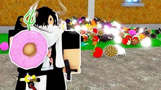 DOUGH! GIRANDO 1.000 FRUTAS NO KING LEGACY... (ROBLOX)