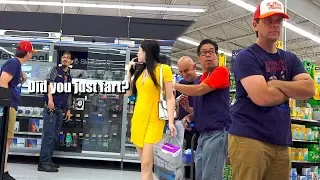 THE POOTER - Farting on People of Walmart - "Did you just FART in his face?" | Jack Vale