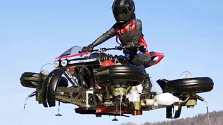 Летающий мотоцикл с движком Maserati - До чего дошёл прогресс