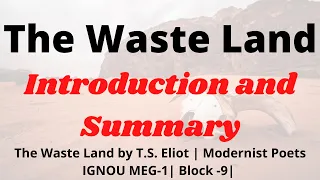 THE WASTE LAND by T.S. ELIOT in HINDI (Quick Analysis and Introduction to the Poem) Key points+Notes