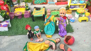 Barbie Doll All Day Routine In Indian Village/Radha Ki Kahani Part -426/Barbie Doll Bedtime Story||